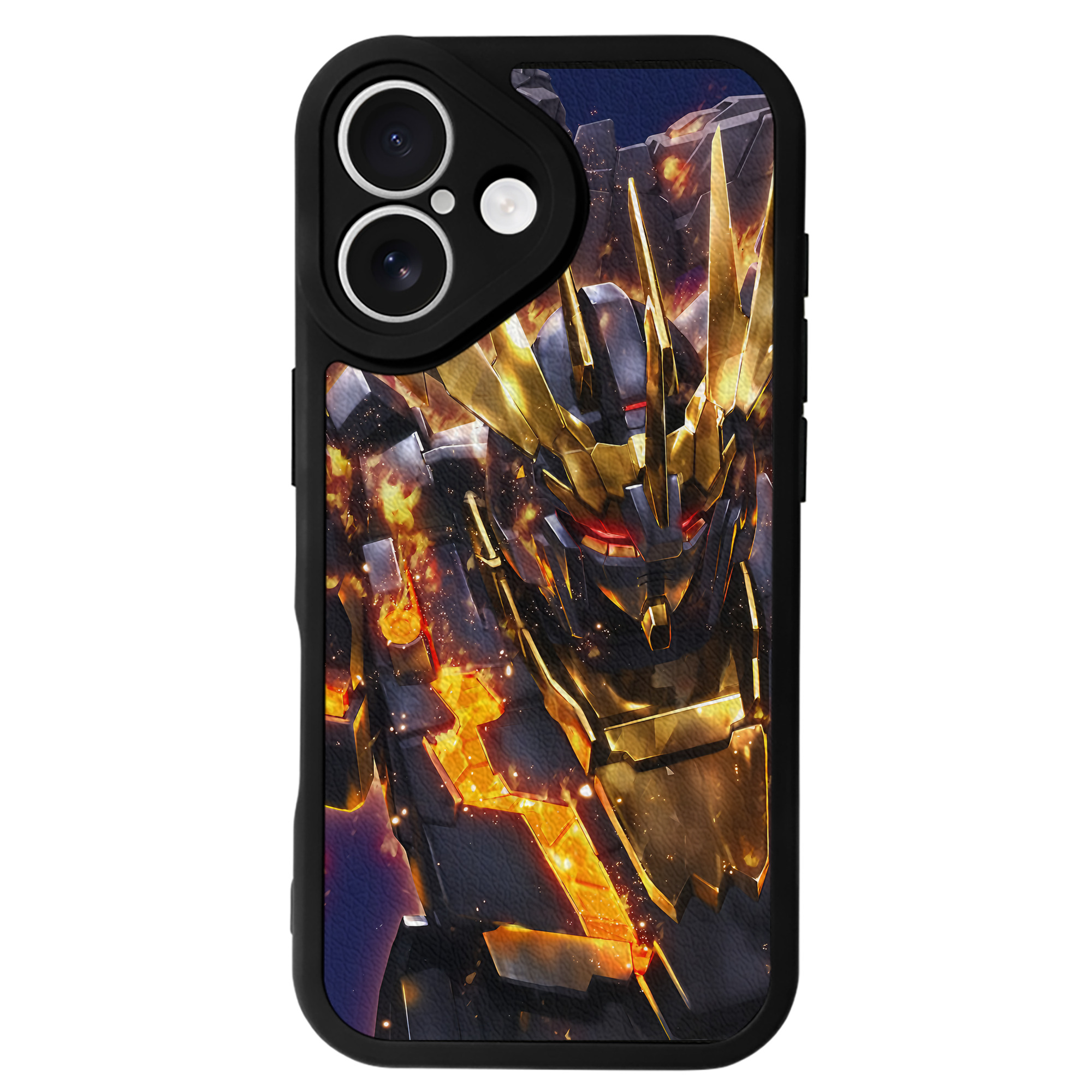 （画像用） 機動戦士ガンダム Mobile Suit Gundam 【iPhone 16シリーズ対応】シリコンスマホケース（レザー調） 材質：シリコン